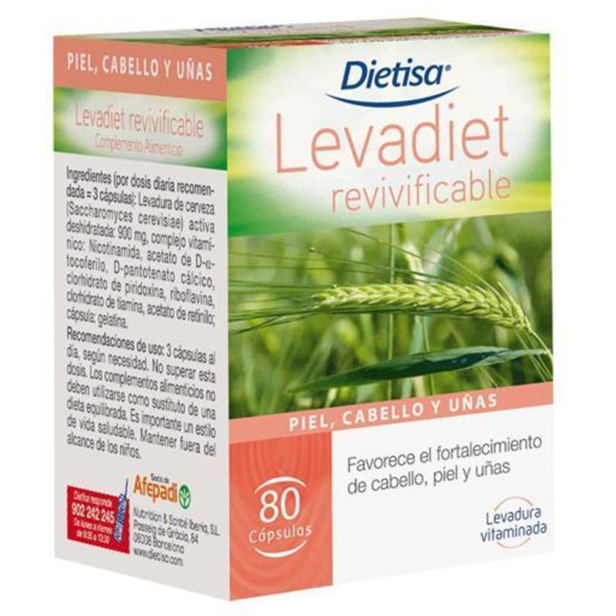 Levadiet Revivificable 80 Cápsulas | Dielisa - Dietetica Ferrer