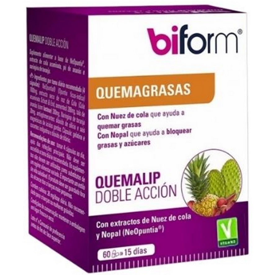 Quemalip Doble Acción 60 Cápsulas | Biform - Dietetica Ferrer