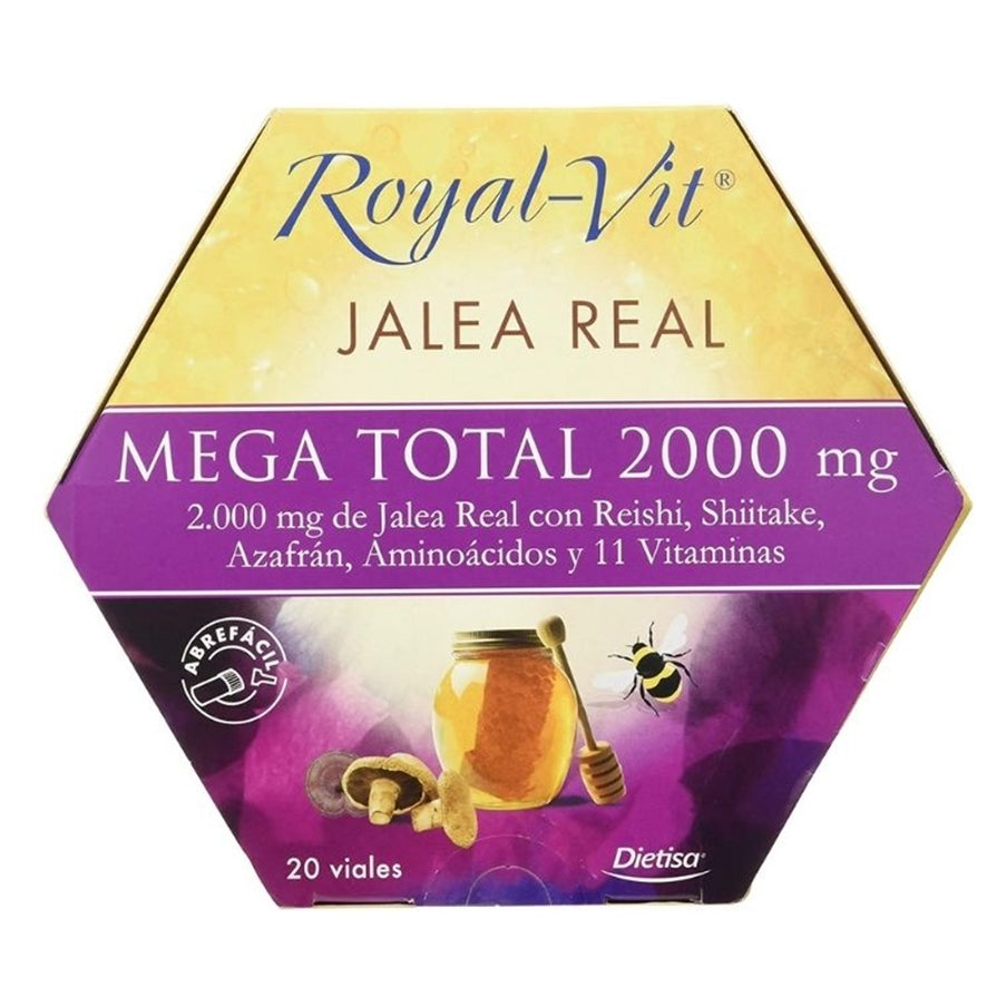 Royal-Vit Mega Total 2000 Mg 20 Viales | Dielisa - Dietetica Ferrer