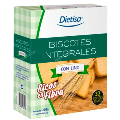 Biscotes Integrales Con Lino 270 Gr | Dielisa