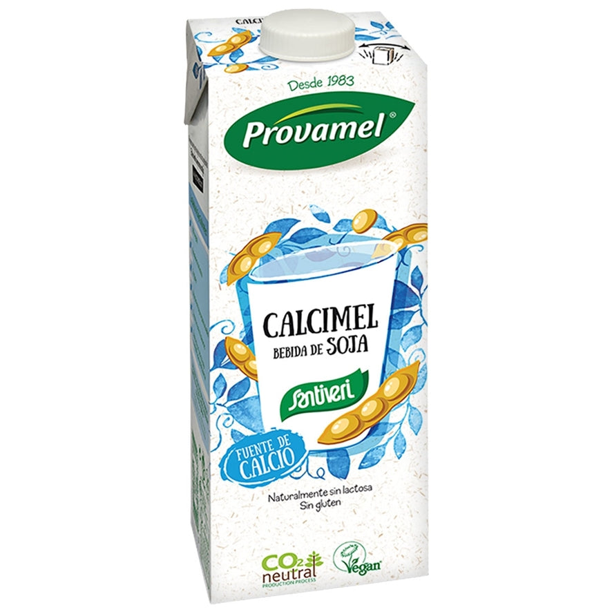 Bebida de Soja Calcimel Caja 12 Unidades | Provamel - Dietetica Ferrer