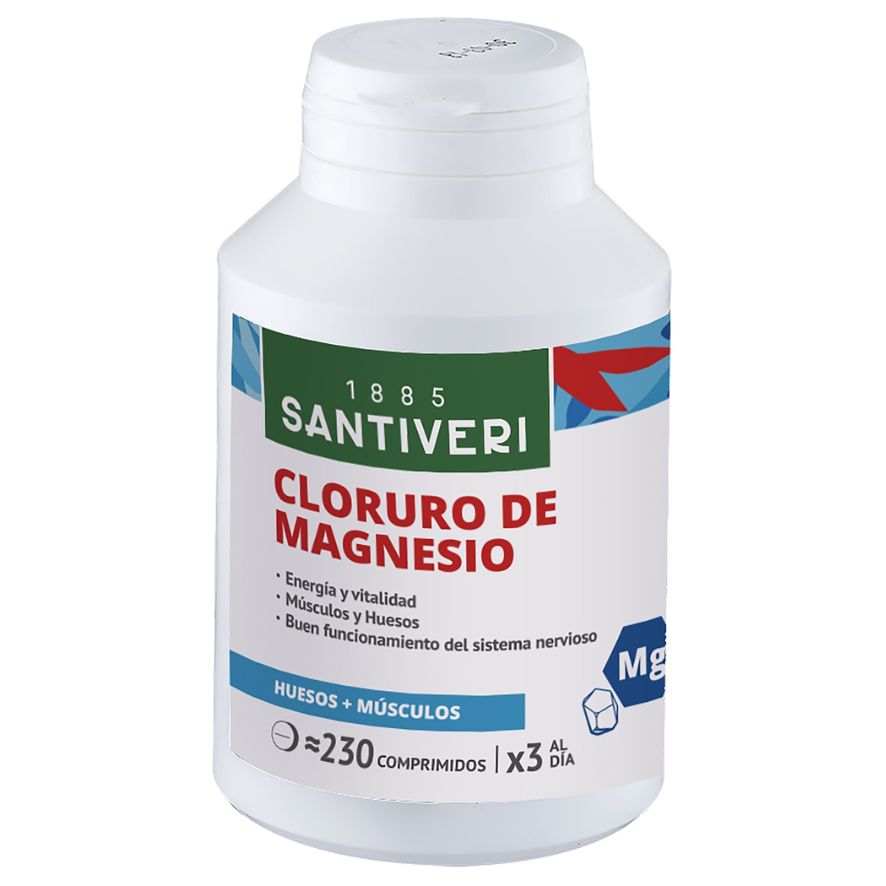 Cloruro de Magnesio 230 Comprimidos | Santiveri - Dietetica Ferrer