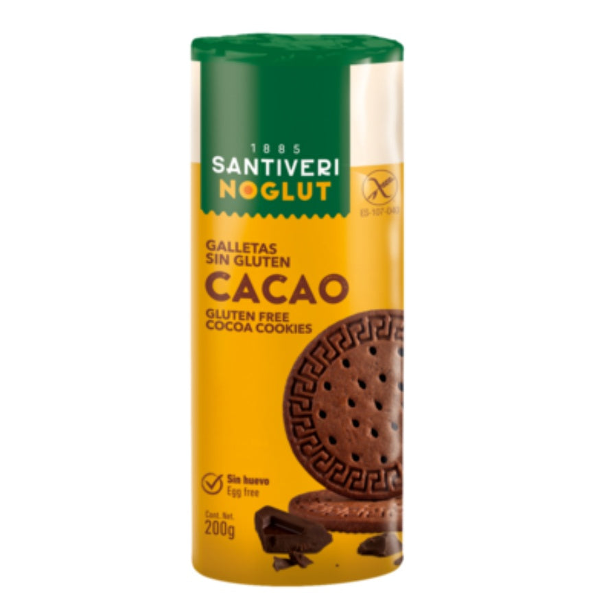 Noglut Galletas Digestive Cacao 200 gr | Santiveri - Dietetica Ferrer