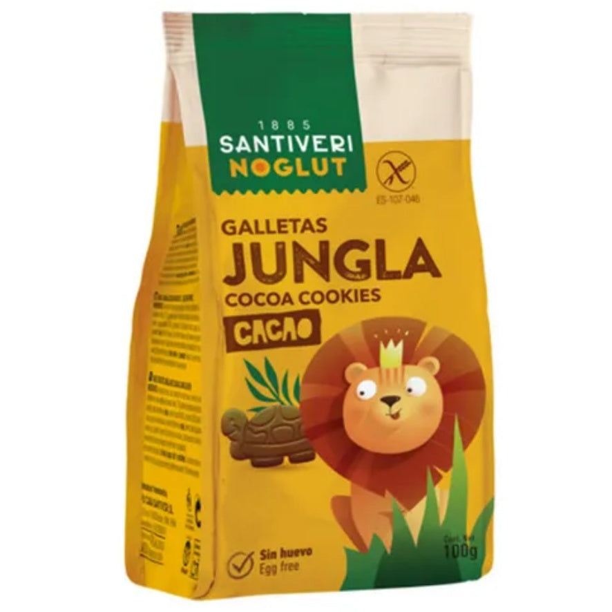 Noglut Galletas Jungla Cacao 100 gr | Santiveri - Dietetica Ferrer