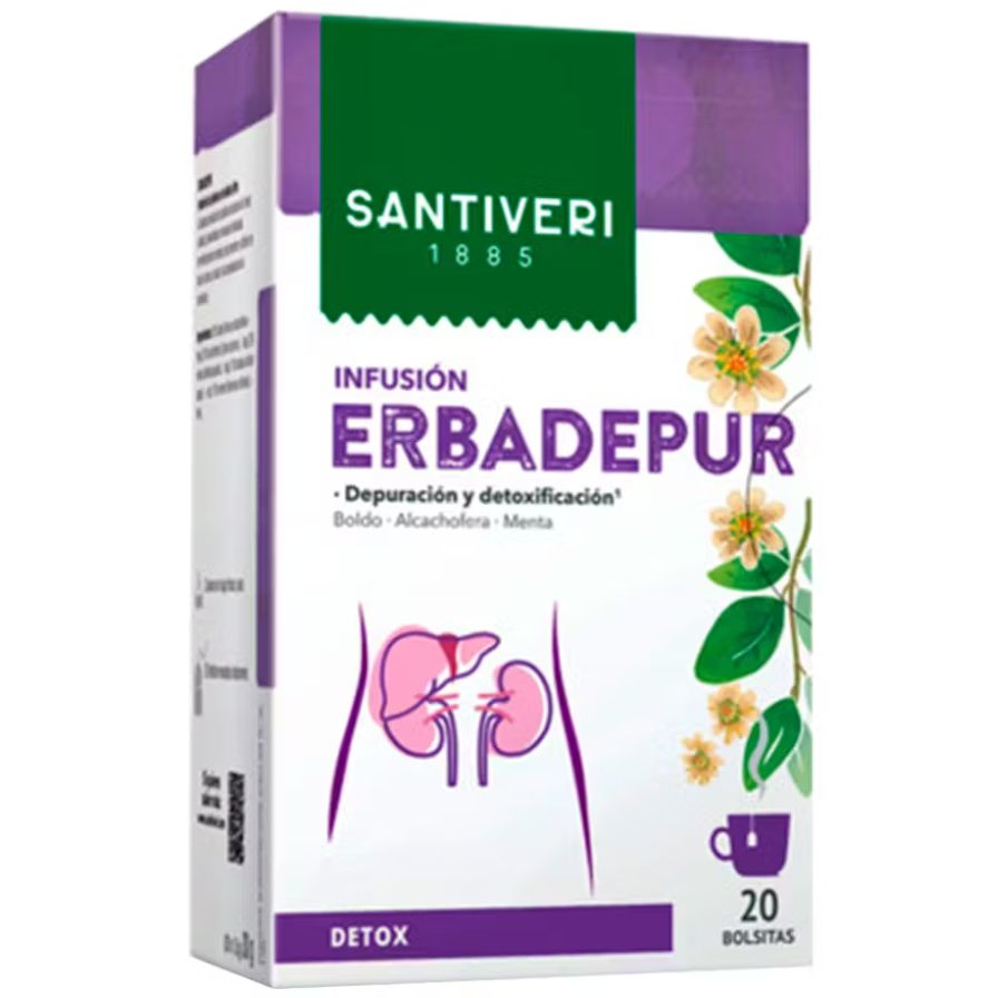 Sanaflor Infusion Erbahepat 20 Bolsitas | Santiveri - Dietetica Ferrer