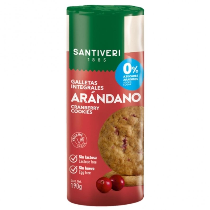 Galletas Digestive Arandanos 190 gr | Santiveri - Dietetica Ferrer