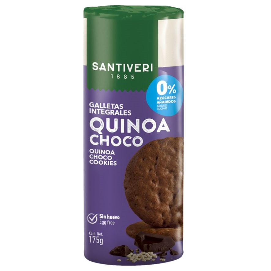 Galletas Digestive Quinoa y Chocolate 175 gr | Santiveri - Dietetica Ferrer