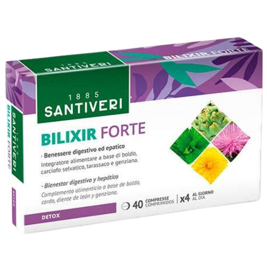 Bilixir Forte 40 Comprimidos | Santiveri - Dietetica Ferrer