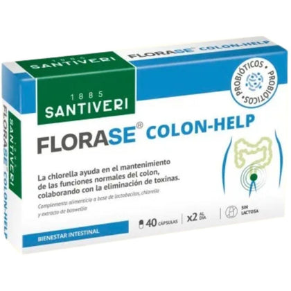 Florase Colon Help 40 Capsulas | Santiveri - Dietetica Ferrer
