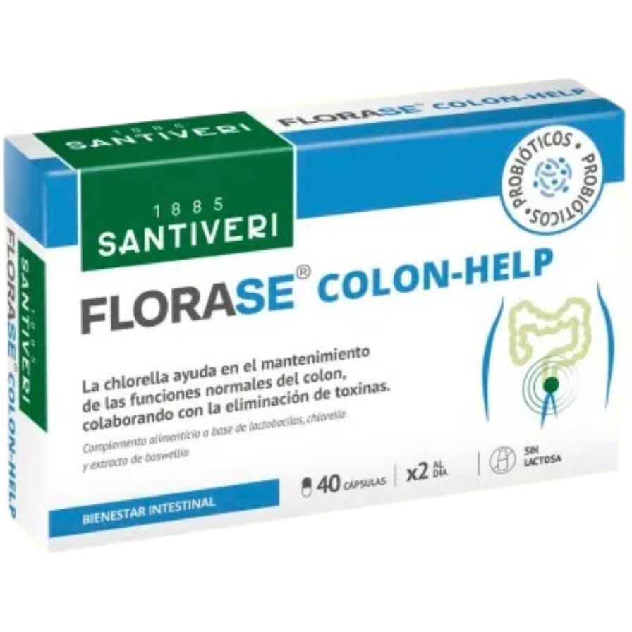 Florase Colon Help 40 Capsulas | Santiveri - Dietetica Ferrer