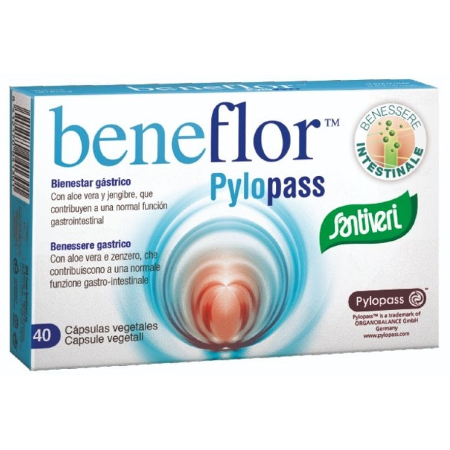 Beneflor Pylopass 40 capsulas | Santivei - Dietetica Ferrer