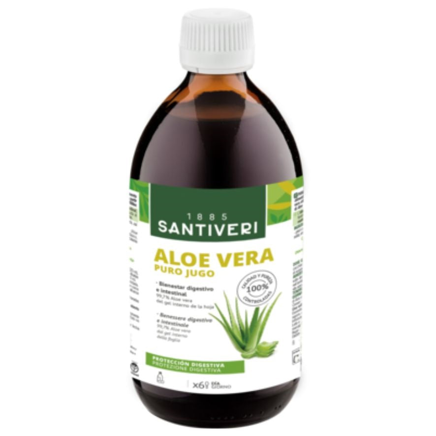 Aloe Vera Jugo Puro 500 cc | Santiveri - Dietetica Ferrer