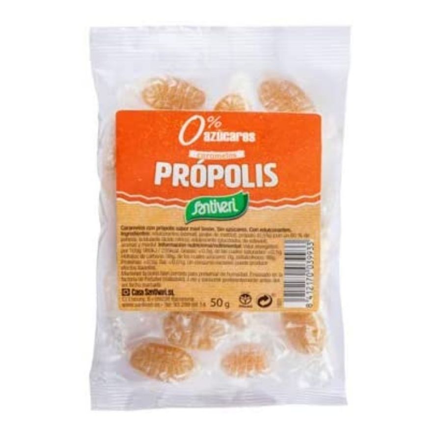 Caramelos de Propolis sin Azucar 50 gr | Santiveri - Dietetica Ferrer