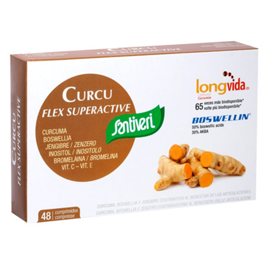Curcu Flex Superactive 48 Comprimidos | Santiveri - Dietetica Ferrer