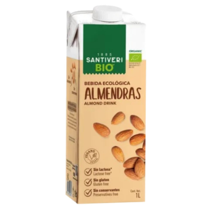Leche de Almendras Bio 1 Litro Caja 6 unidades | Santiveri - Dietetica Ferrer