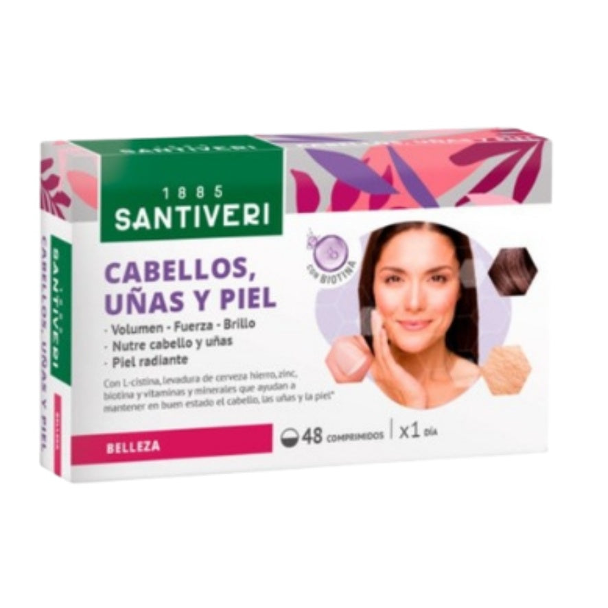 Cabello Uñas y Piel 48 Comprimidos | Santiveri - Dietetica Ferrer