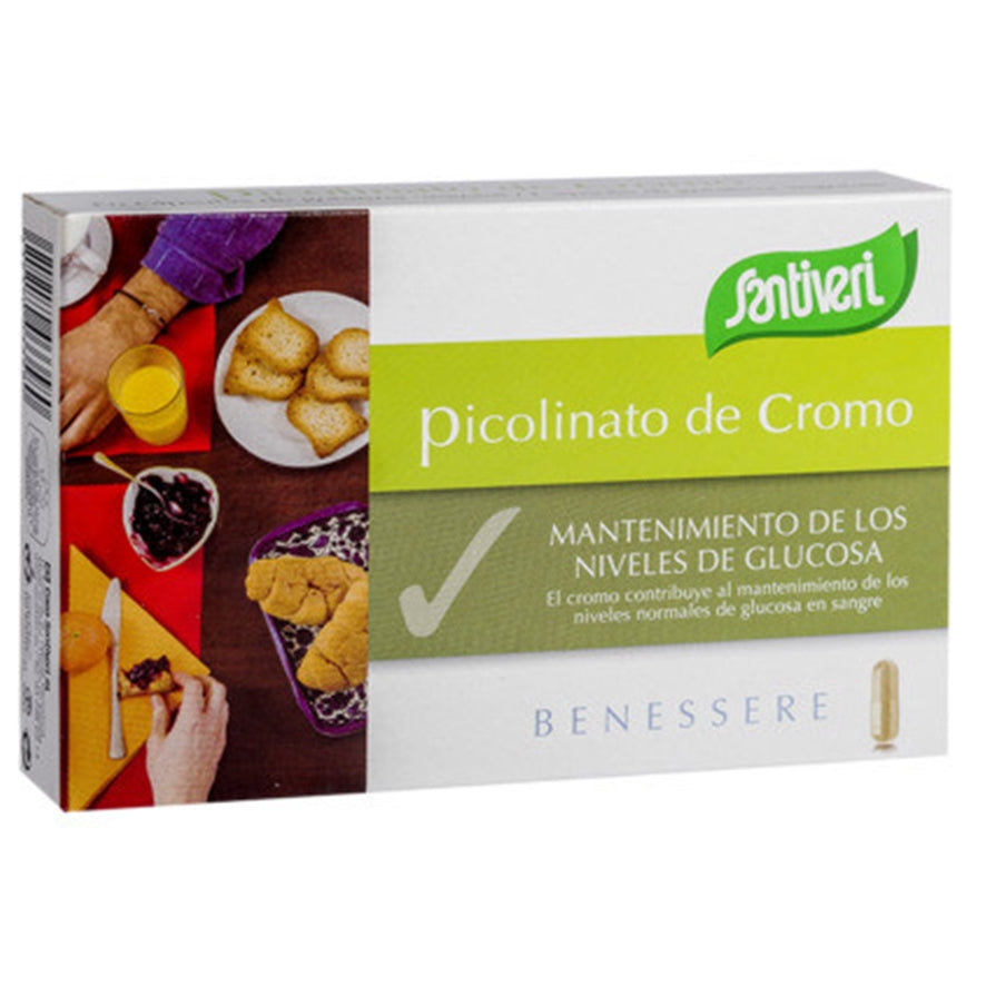 Picolinato de Cromo 40 Capsulas | Santiveri - Dietetica Ferrer