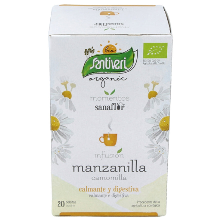 Sanaflor Infusion Manzanilla Bio 20 bolsitas | Santiveri - Dietetica Ferrer