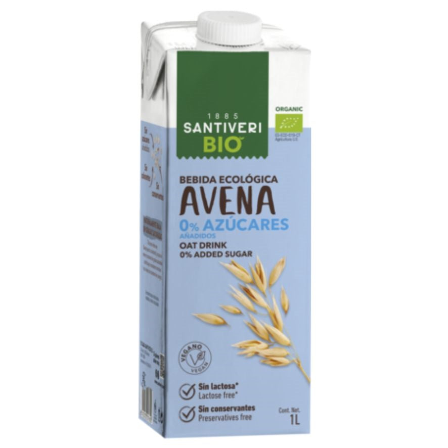 Bebida de Avena Lactavena Bio 1 Litro caja 6 Unidades | Santiveri - Dietetica Ferrer