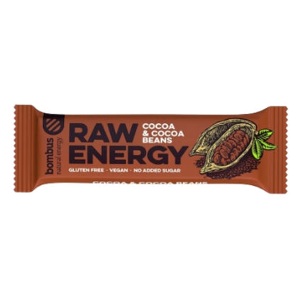 Barritas Bombus Raw Energy Cacao Caja 20 | Bombus - Dietetica Ferrer
