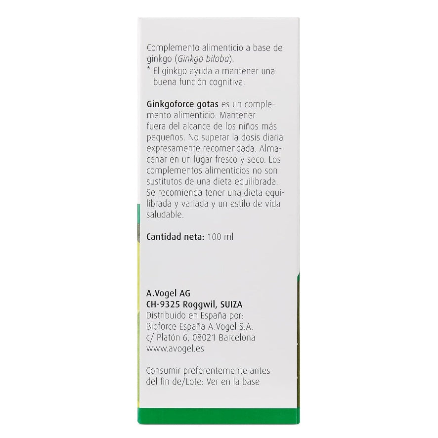 Ginkgoforce Gotas 100ml | Um Vogel