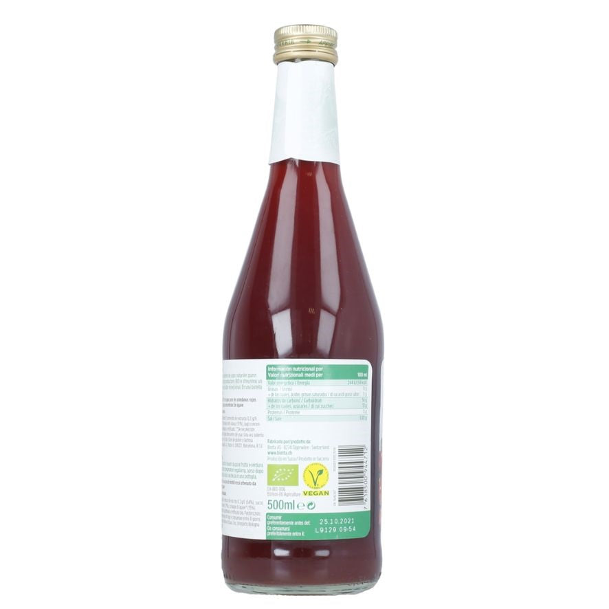 Biotta Jugo de Arandanos Rojos 500 ml | A Vogel - Dietetica Ferrer