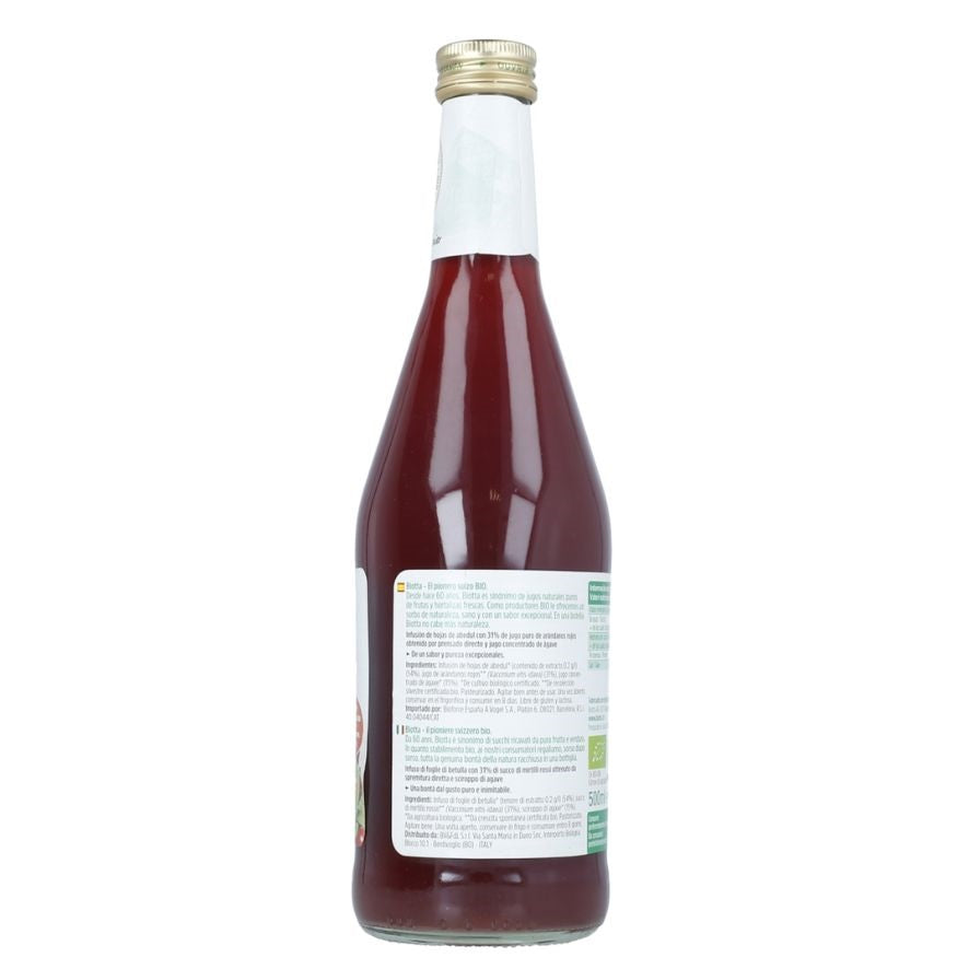 Biotta Jugo de Arandanos Rojos 500 ml | A Vogel - Dietetica Ferrer