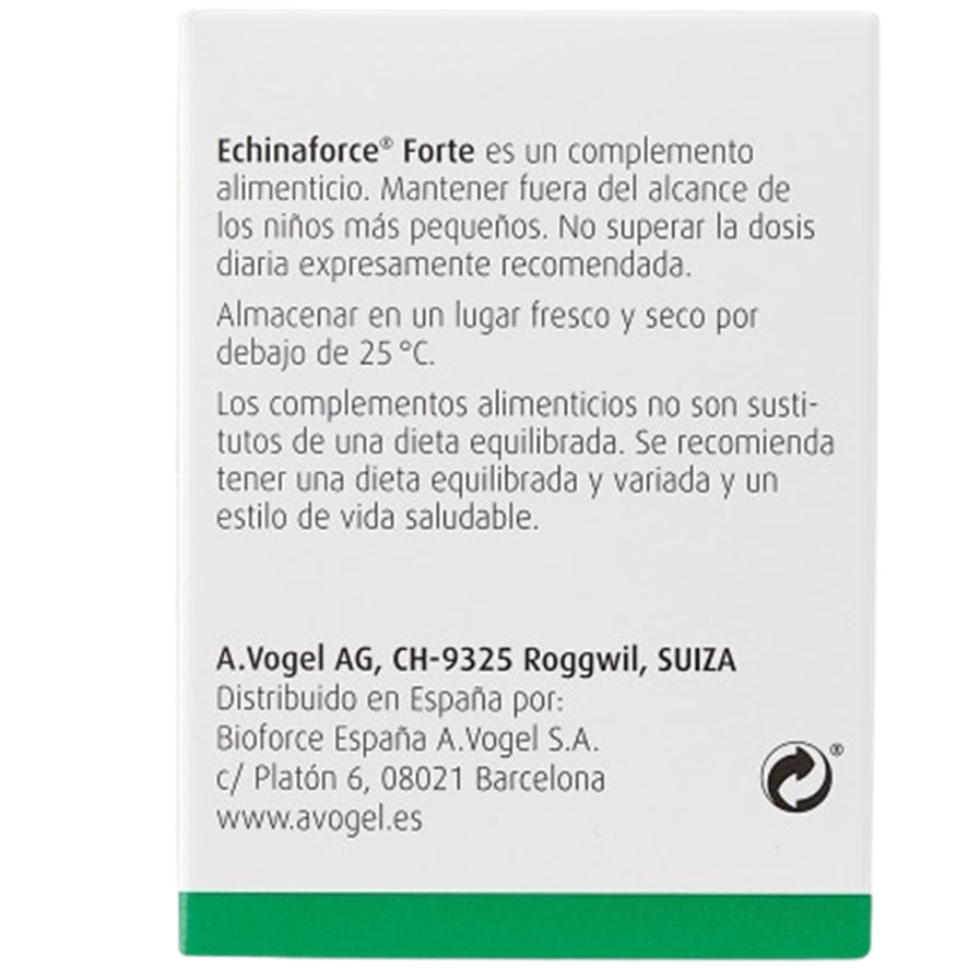 Echinaforce Forte 30 Comprimidos | A Vogel - Dietetica Ferrer