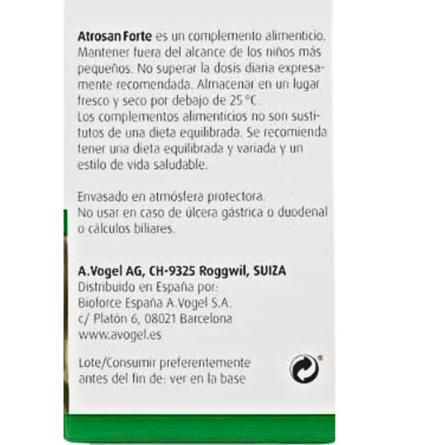Atrosan Forte 60 Comprimidos | Um Vogel