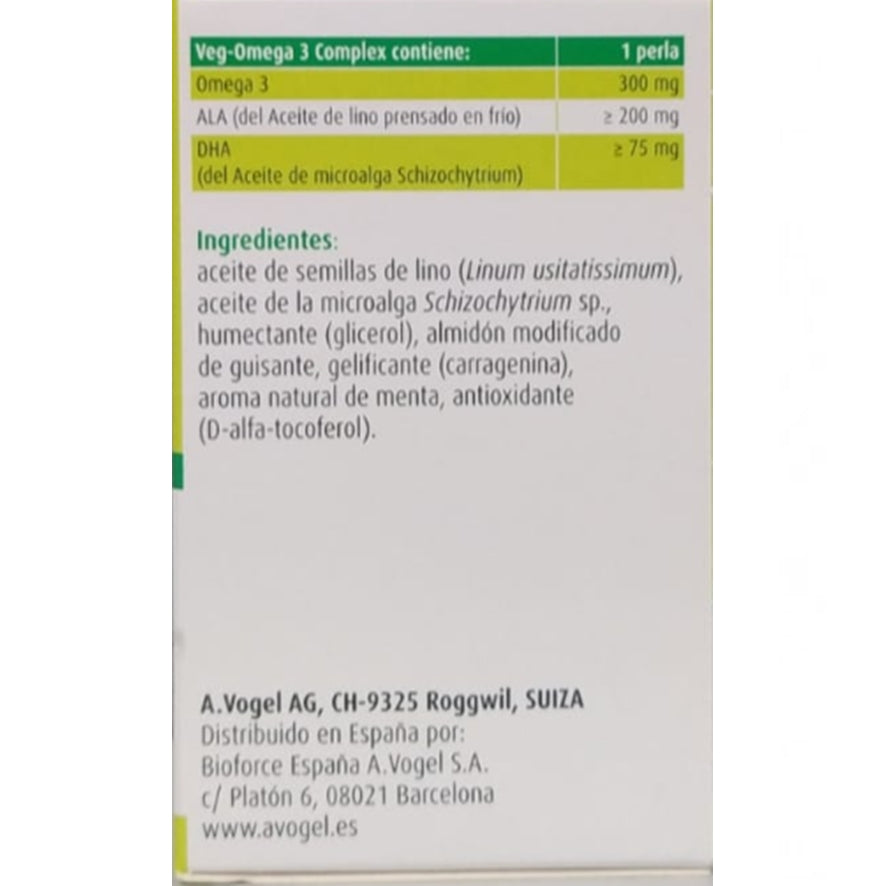 Veg-Omega 3 Complex 30 Capsulas | A Vogel - Dietetica Ferrer