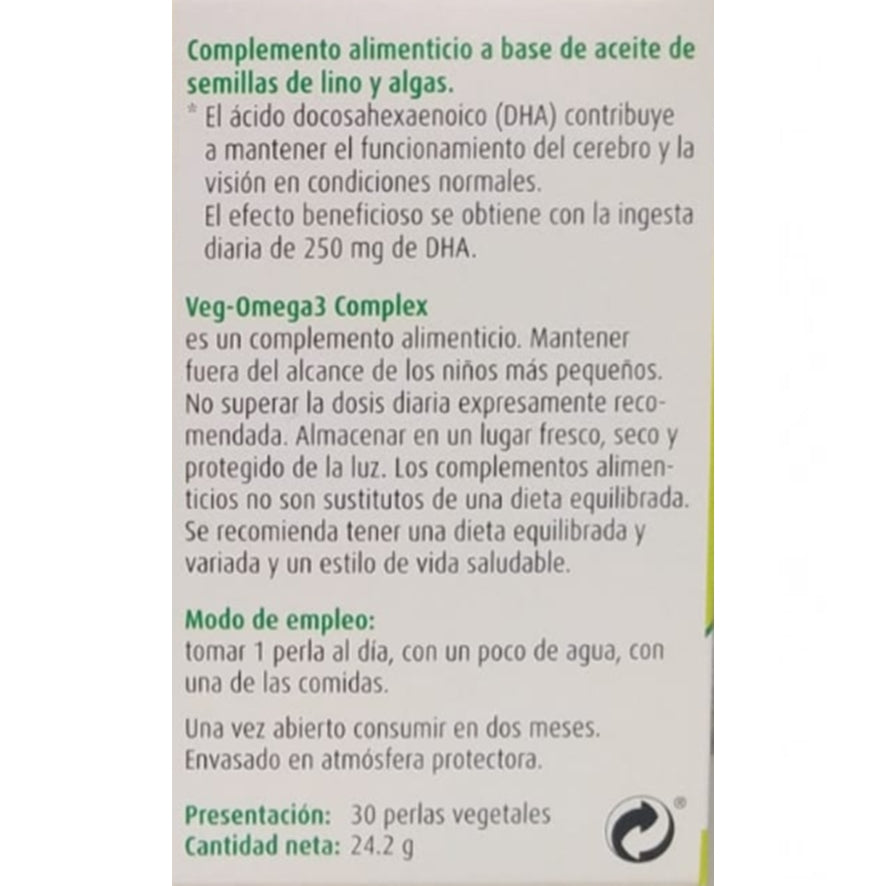 Veg-Omega 3 Complex 30 Capsulas | A Vogel - Dietetica Ferrer