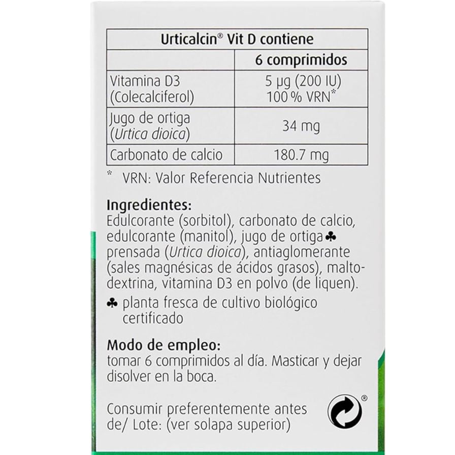 Urticalcina 600 Comprimidos | Um Vogel