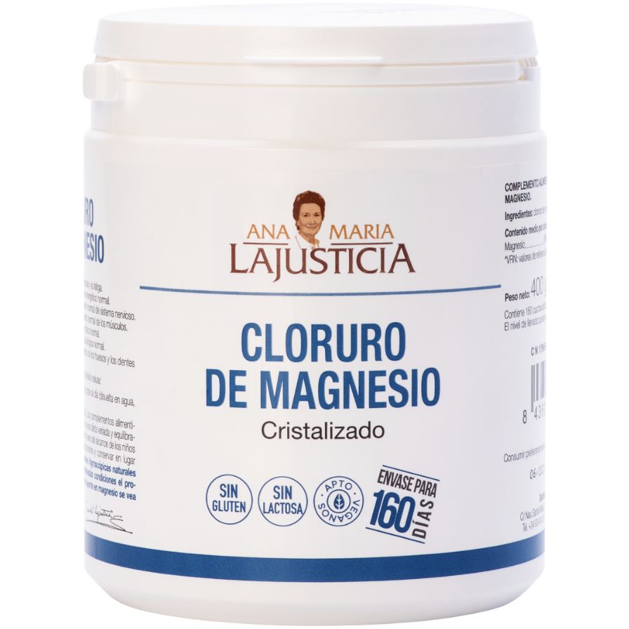 Cloreto de Magnésio em Pó 400 gr | Ana Maria Justiça