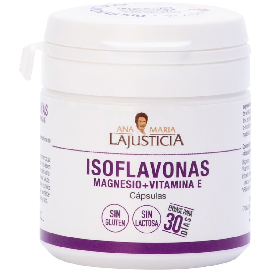 Isoflavonas Magnésio Vitamina E 30 Cápsulas | Ana Maria Lajusticia