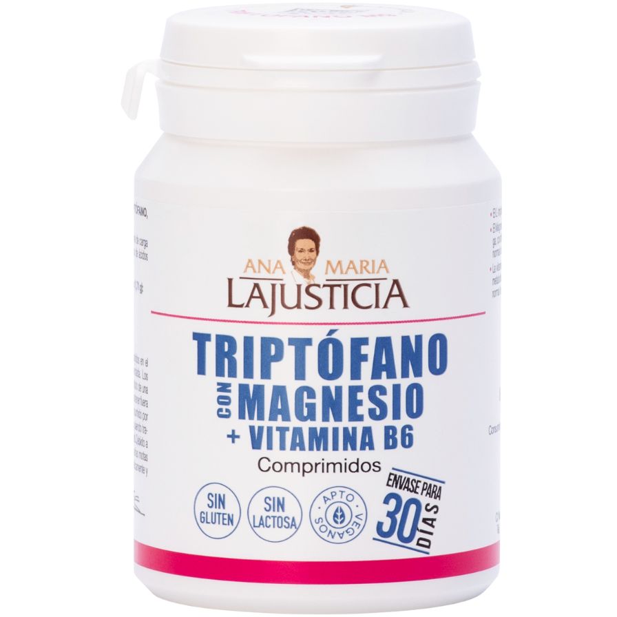 Triptofano Com Magnésio + Vitamina B6 60 Comprimidos | Ana Maria Justiça