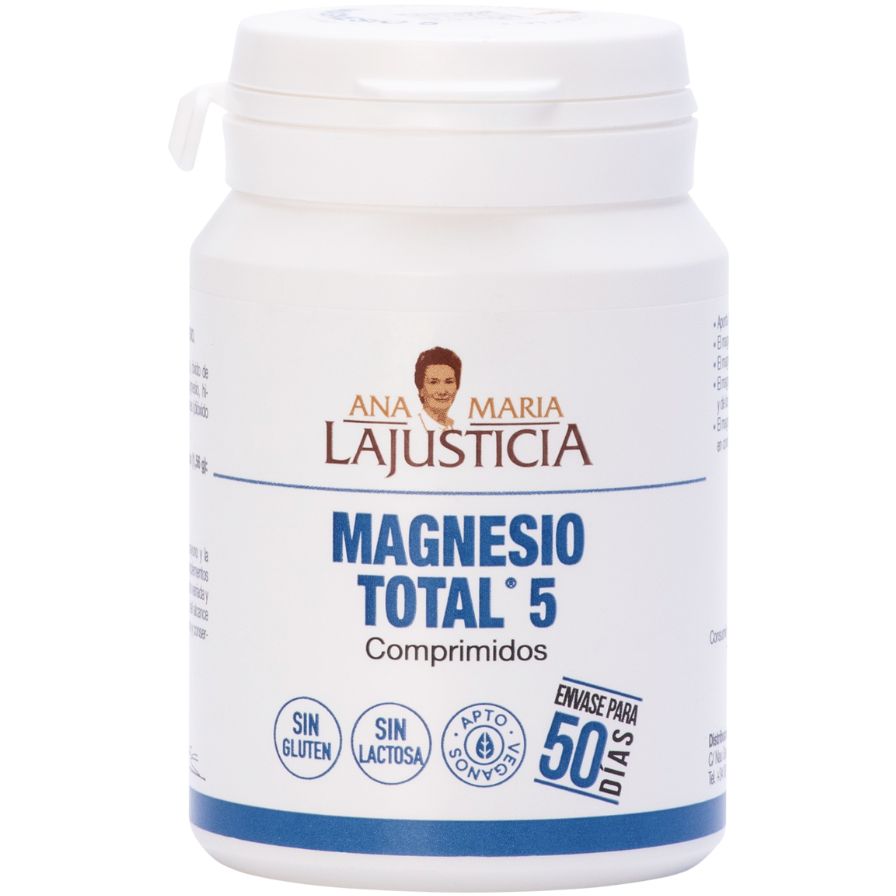 Total Magnésio 5 Sais 100 Comprimidos | Ana Maria Justiça