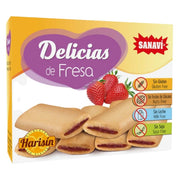 Delicias Barritas Rellenas con Fresa Harisin 150 gr | Sanavi - Dietetica Ferrer