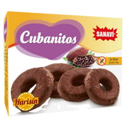 Cubanitos Roscos Cubiertos de Cacao Harisin 150 gr | Sanavi - Dietetica Ferrer