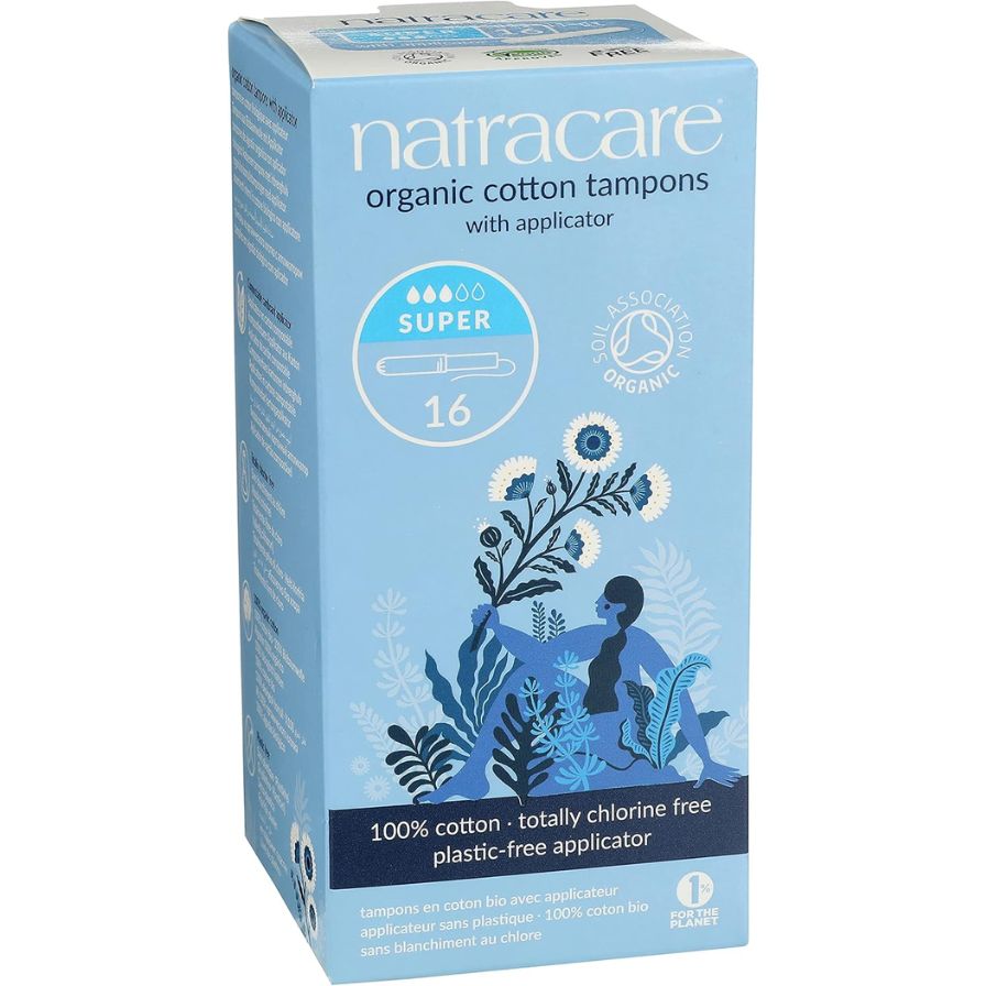 Tampon Super con Aplicador Bio 16 Unidades | Natracare - Dietetica Ferrer