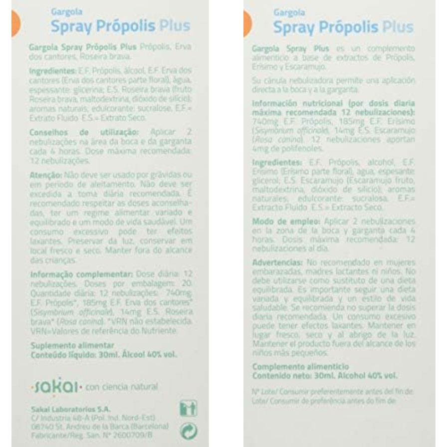 Gargola Spray Plus Propolis 30 ml | Sakai - Dietetica Ferrer