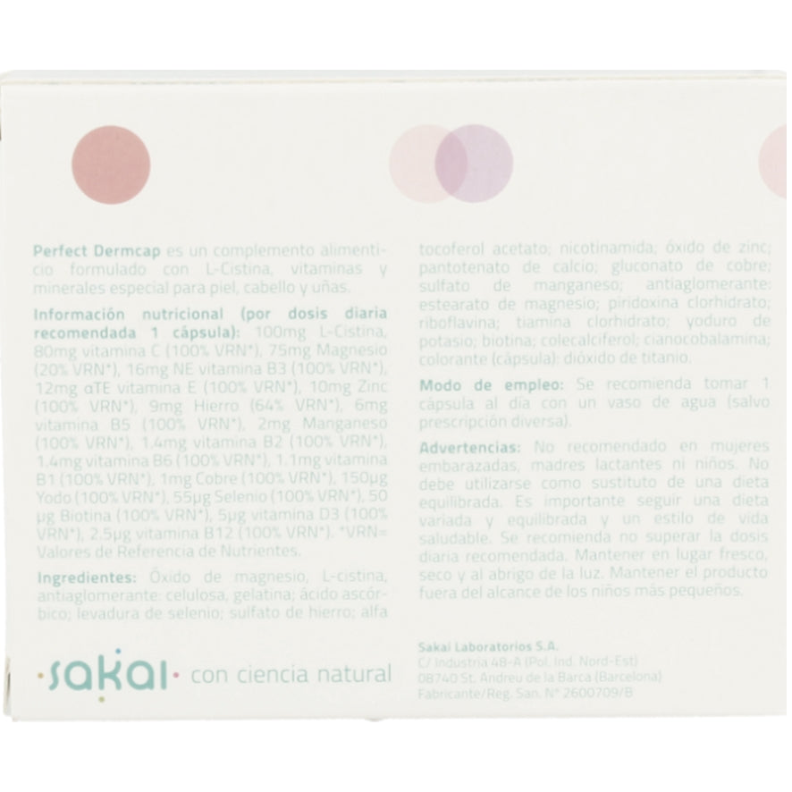 Perfect Dermcap 30 Capsulas | Sakai - Dietetica Ferrer
