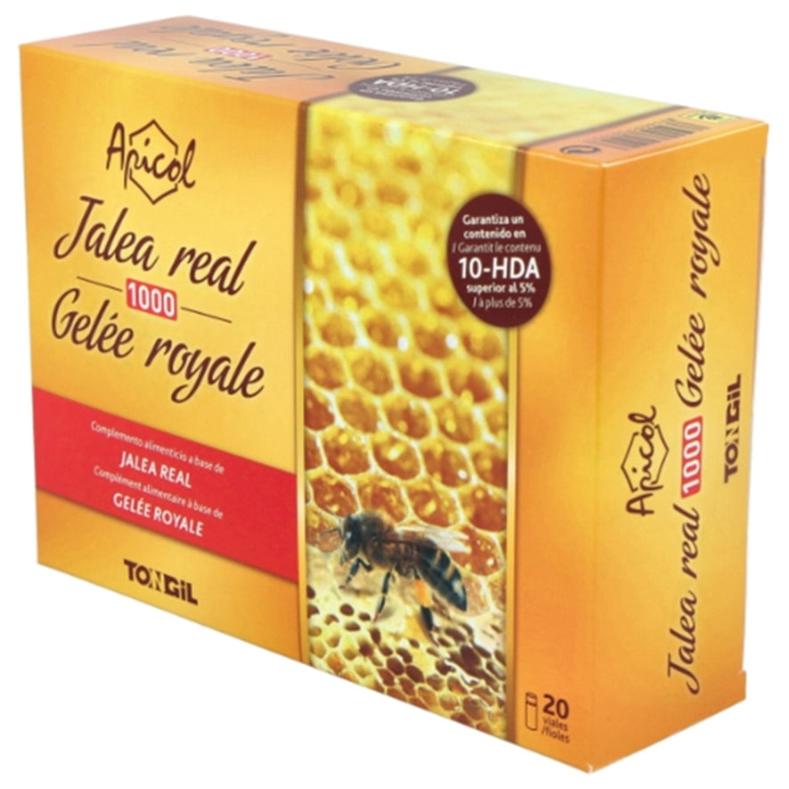 Apicol Jalea Real 1000 20 Viales | Tongil - Dietetica Ferrer