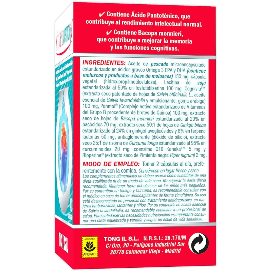 Nivelmemorix 40 Capsulas | Tongil - Dietetica Ferrer