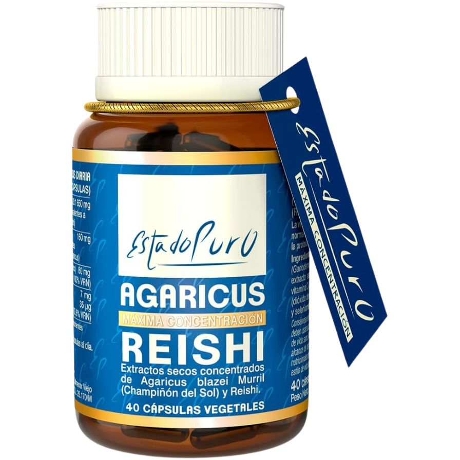 Pure State Agaricus Reishi 40 Cápsulas | Tongil