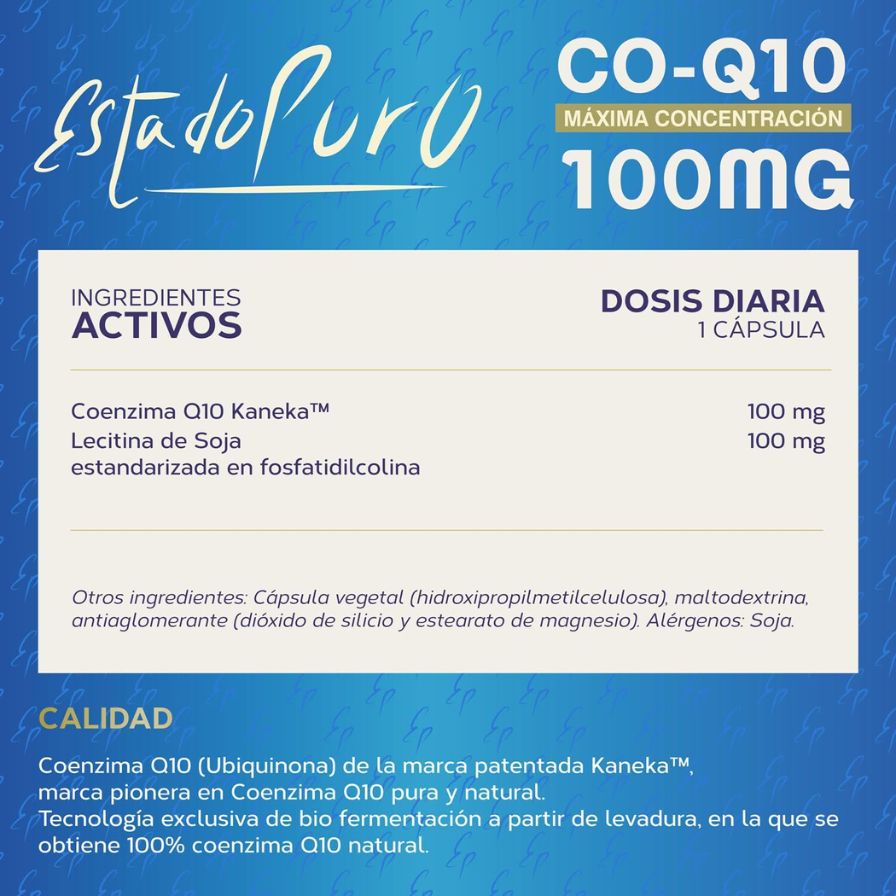 Estado Puro Coenzima Q10 100 mg 60 Capsulas | Tongil - Dietetica Ferrer