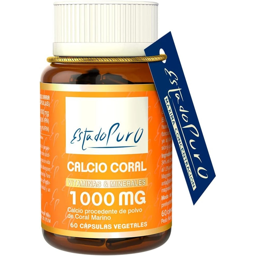 Pure State Coral Cálcio 60 Cápsulas | Tongil