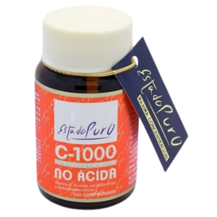 Estado Puro Vitamina C 1000 no Acida 100 Comprimidos | Tongil