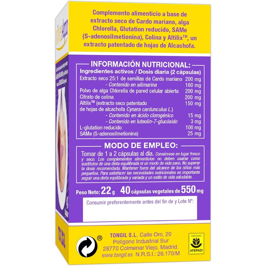 Nivelhepa 40 Capsulas | Tongil - Dietetica Ferrer