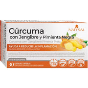 Cúrcuma + Jengibre + Pimienta Negra 30 Cápsulas | Natysal