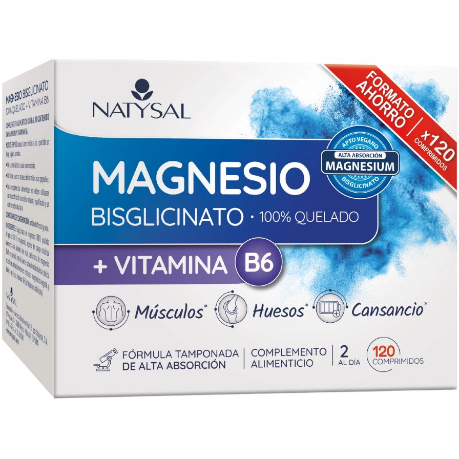 Magnesio Bisglicinato + Vitamina B6 Comprimidos | Natysal